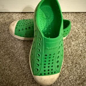 Native Kids Bright Green Water Shoes